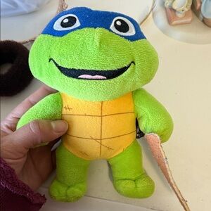 Green and Blue Stuffed Turtle Toy